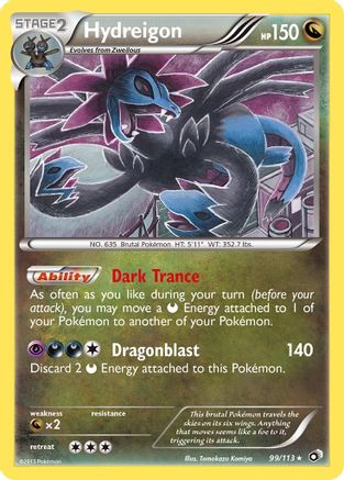 Hydreigon 099/113 - Legendary Treasures Reverse Holofoil