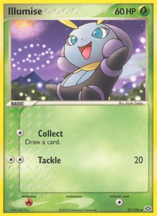 Illumise 032/106 - Emerald Reverse Holofoil