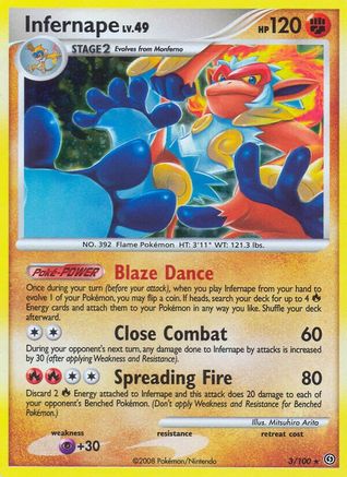 Infernape 003/100 - Stormfront Holofoil