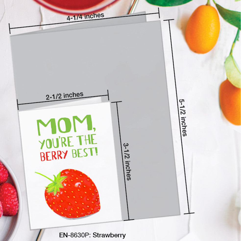 Strawberry, Greeting Card (#8630P)
