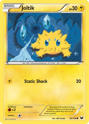 Joltik 042/108 - Dark Explorers Reverse Holofoil