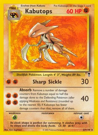 Kabutops 027/110 - Legendary Collection Reverse Holofoil