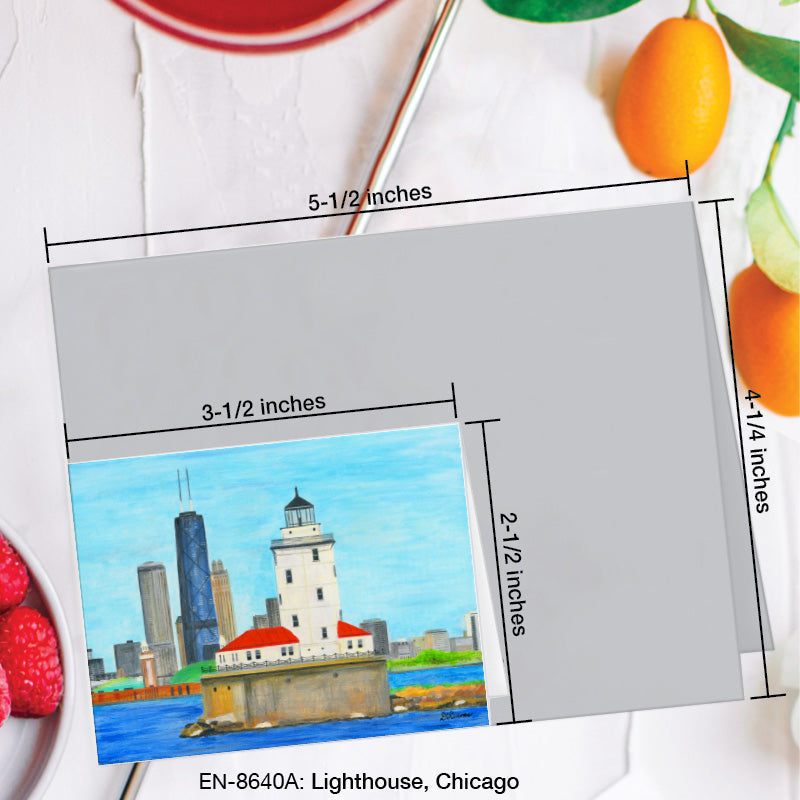 Lighthouse, Chicago, Greeting Card (#8640H)
