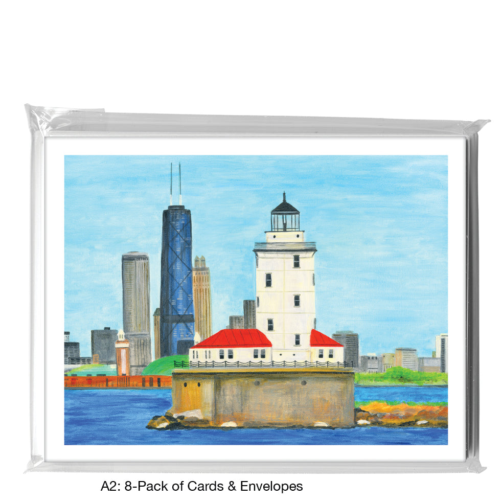Lighthouse, Chicago, Greeting Card (#8640H)