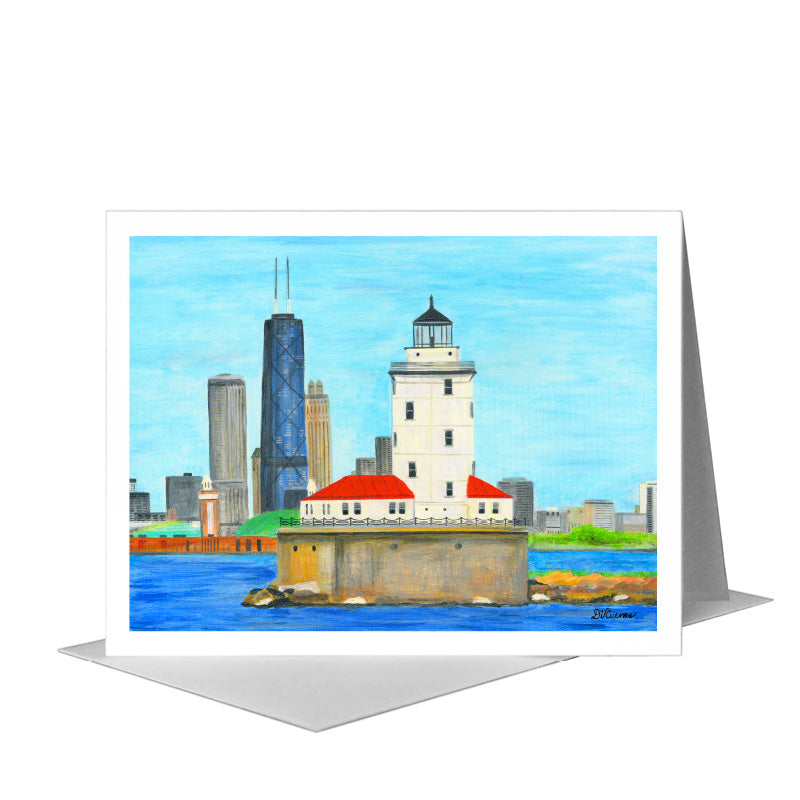 Lighthouse, Chicago, Greeting Card (#8640H)