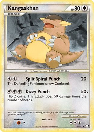 Kangaskhan 036/102 - Triumphant Reverse Holofoil