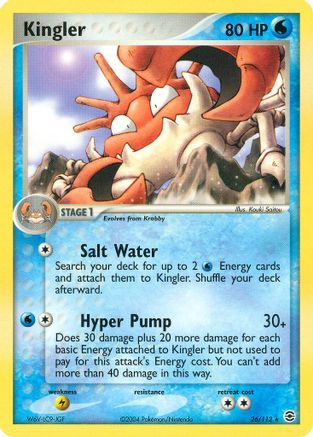 Kingler 026/112 - FireRed & LeafGreen Reverse Holofoil