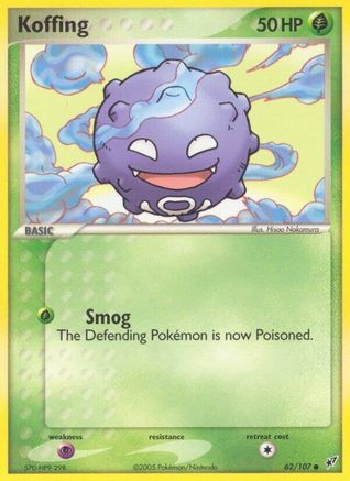 Koffing 062/107 - Deoxys - Reverse Holofoil