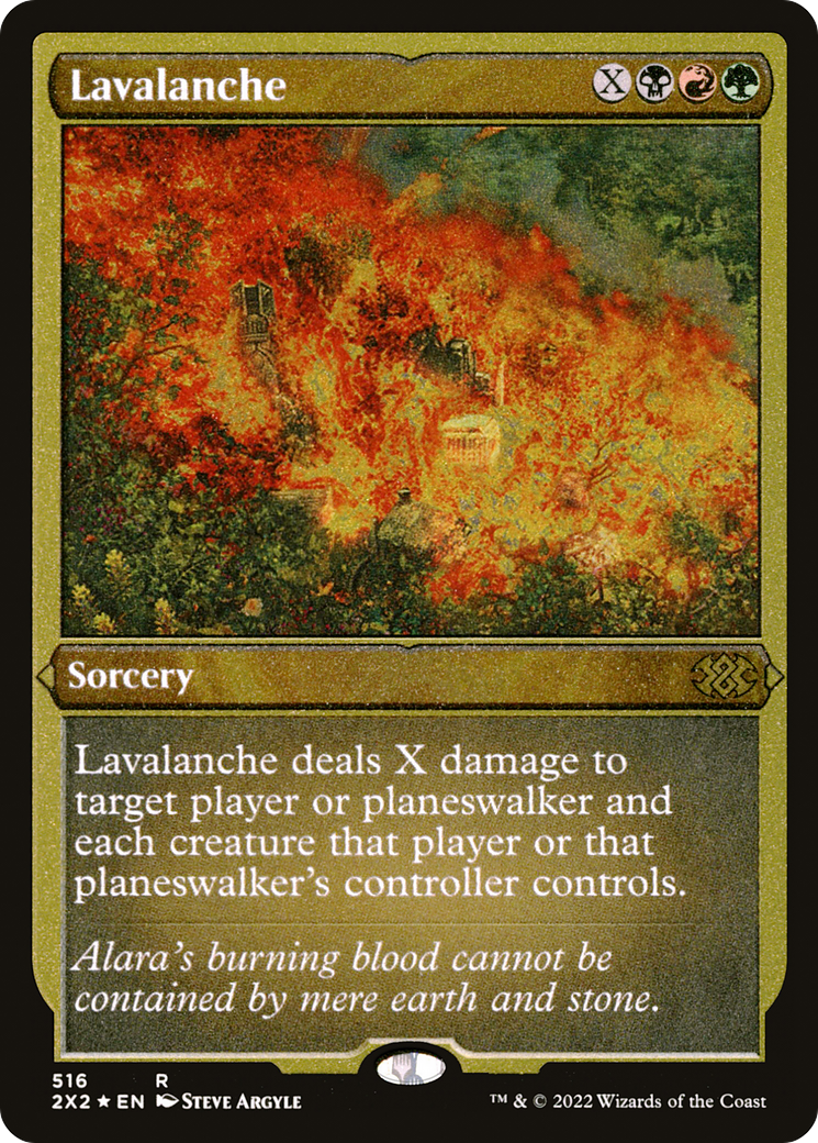 Lavalanche (Foil Etched) (2X2-516) - Double Masters 2022 Foil