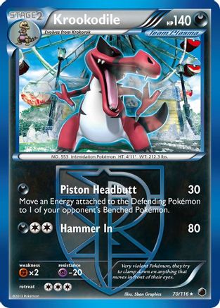 Krookodile (Team Plasma) 070/116 - Plasma Freeze