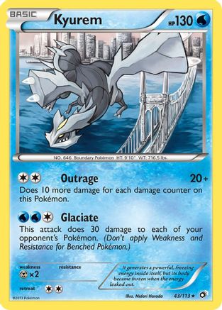 Kyurem 043/113 - Legendary Treasures Reverse Holofoil