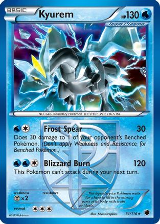 Kyurem (Team Plasma) 031/116 - Plasma Freeze Reverse Holofoil