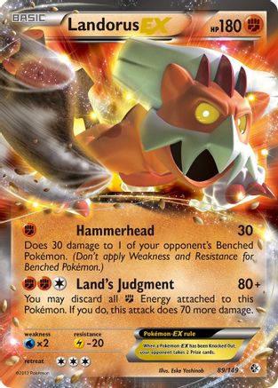 Landorus EX 089/149 - Boundaries Crossed Holofoil