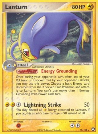 Lanturn 015/108 - Power Keepers Reverse Holofoil