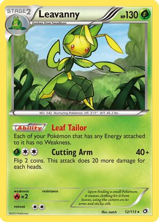 Leavanny 012/113 - Legendary Treasures Reverse Holofoil
