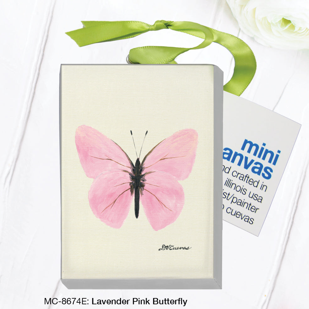 Lavender Pink Butterfly, Mini Canvas (MC-8674E)