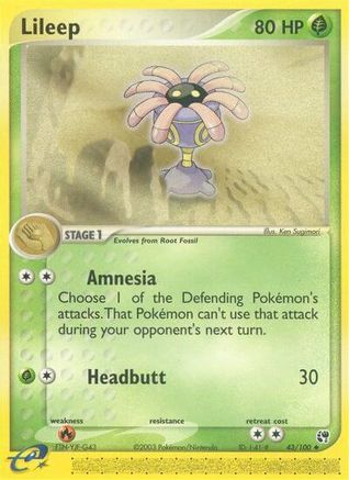 Lileep 043/100 - Sandstorm