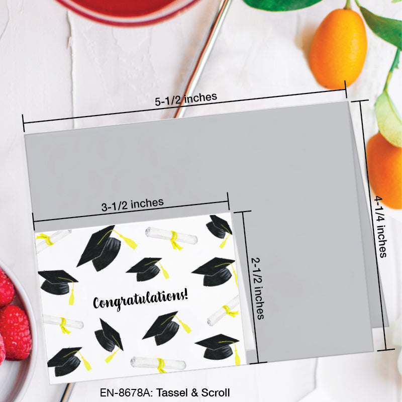 Tassel & Scroll, Greeting Card (#8678A)