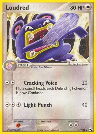 Loudred 039/101 - Hidden Legends Reverse Holofoil