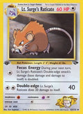 Lt. Surge's Raticate 053/132 - Gym Challenge 1st Edition