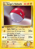 Lt. Surge's Voltorb 084/132 - Gym Heroes 1st Edition