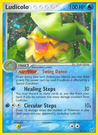 Ludicolo 010/107 - Deoxys Reverse Holofoil