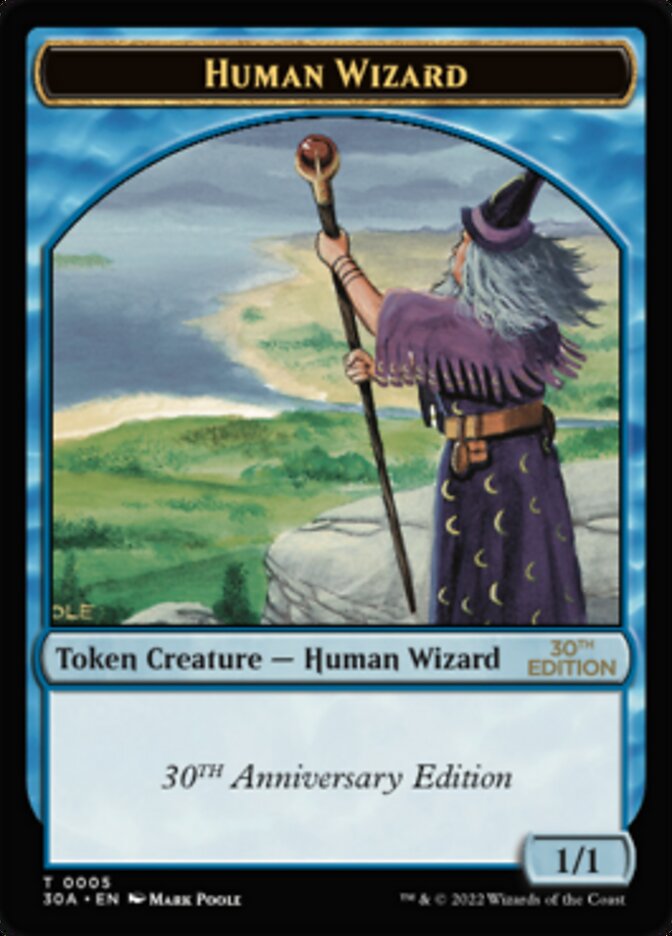Human Wizard (30A-005) - 30th Anniversary Tokens