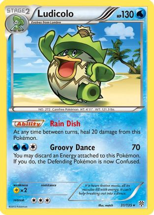 Ludicolo 031/135 - Plasma Storm Reverse Holofoil