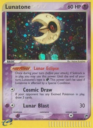 Lunatone 008/100 - Sandstorm Holofoil