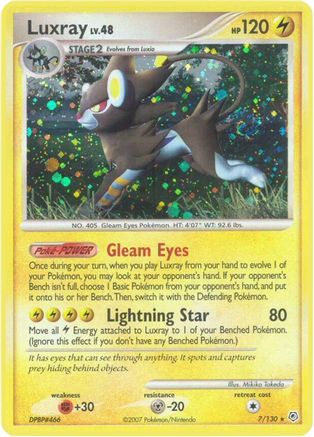 Luxray 007/130 - Diamond and Pearl Reverse Holofoil