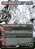 Lukka, Bound to Ruin (ONE-342) - Phyrexia: All Will Be One: (Showcase) (Borderless) Foil