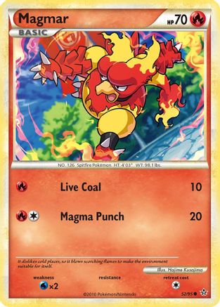 Magmar 052/95 - Unleashed Reverse Holofoil
