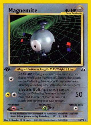 Magnemite 026/75 - Neo Discovery 1st Edition