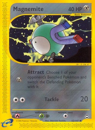 Magnemite 052/147 - Aquapolis Reverse Holofoil