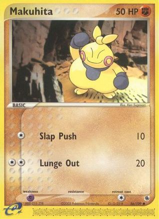 Makuhita 056/109 - Ruby and Sapphire Reverse Holofoil