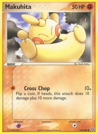 Makuhita 054/106 - Emerald Reverse Holofoil