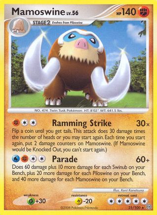 Mamoswine 021/100 - Stormfront Reverse Holofoil