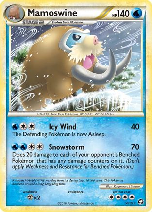 Mamoswine 005/102 - Triumphant Holofoil
