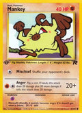 Mankey 061/82 - Team Rocket 1st Edition