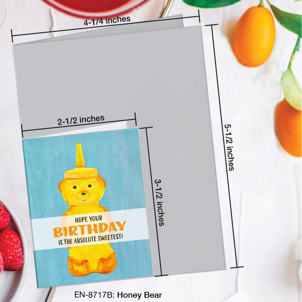 Honey Bear, Greeting Card (#8717B)