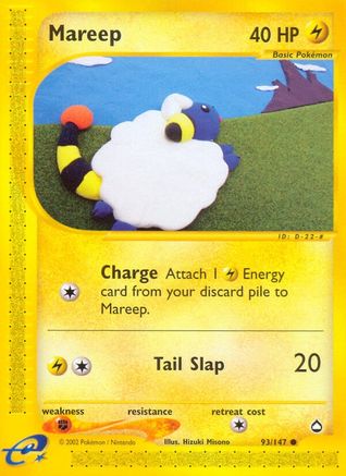 Mareep 093/147 - Aquapolis Reverse Holofoil