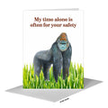Gorilla, Greeting Card (#8719A)