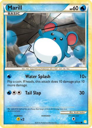 Marill 074/123 - HeartGold SoulSilver