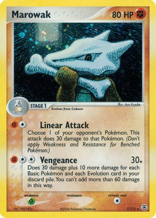 Marowak 007/112 - FireRed & LeafGreen Reverse Holofoil