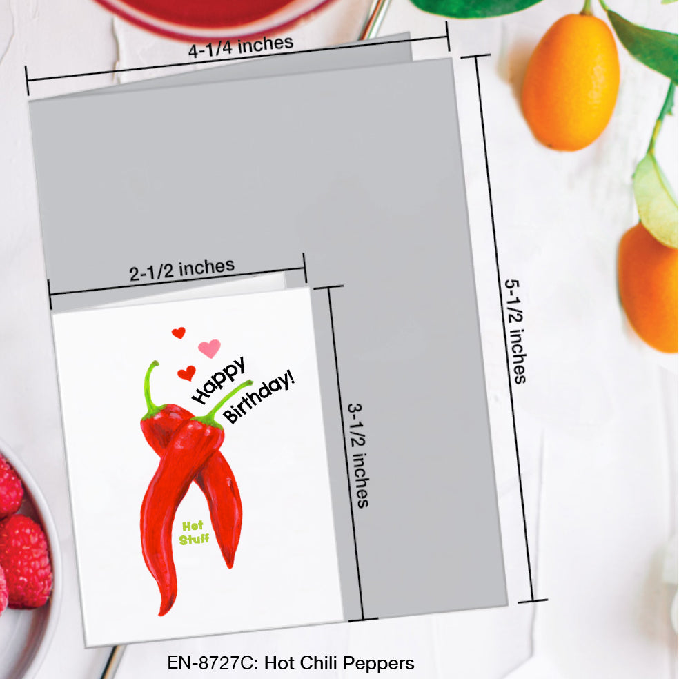 Hot Chili Peppers, Greeting Card (#8727C)