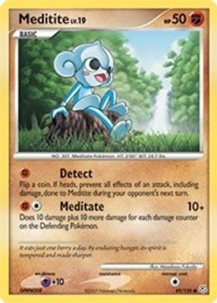 Meditite 089/130 - Diamond and Pearl Reverse Holofoil