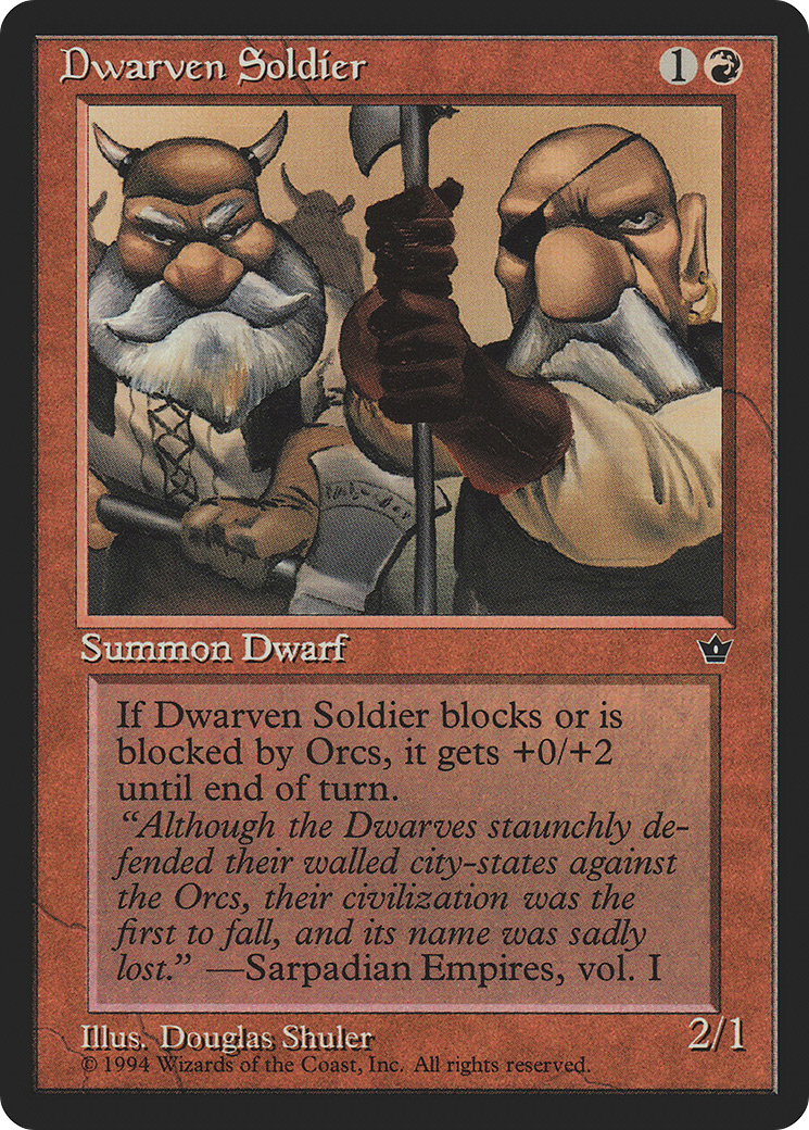 Dwarven Soldier (FEM-53C) - Fallen Empires