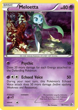 Meloetta 078/113 - Legendary Treasures Holofoil