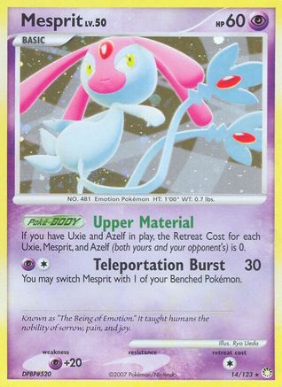 Mesprit 014/123 - Mysterious Treasures Holofoil