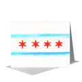 Flag of Chicago, Greeting Card (#8736A)